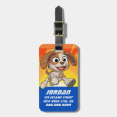 セサミストリート Mecha Builders Tango | Mecha Builders |名前 ラゲッジタグ (正面縦)