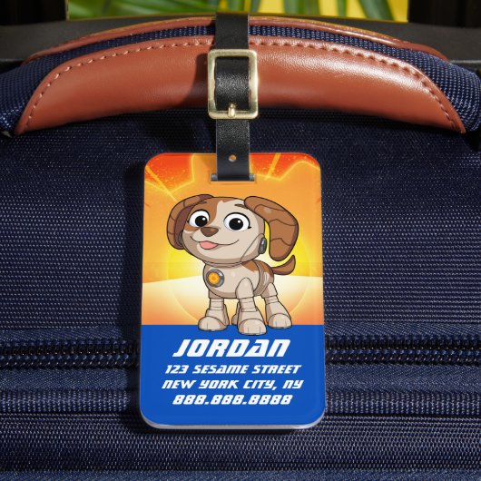 セサミストリート Mecha Builders Tango | Mecha Builders |名前 ラゲッジタグ (正面インサイチュ2)
