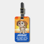 セサミストリート Mecha Builders Tango | Mecha Builders |名前 ラゲッジタグ (正面縦)