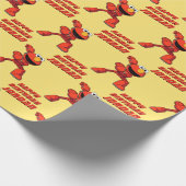 セサミストリート | Mecha Elmo |名前の追加 ラッピングペーパー (角)