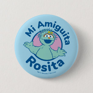 セサミストリート   Mi Amiguita Rosita 缶バッジ