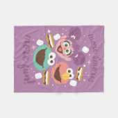 セサミストリート | More S'mores Moreおもしろい! フリースブランケット (正面(横))
