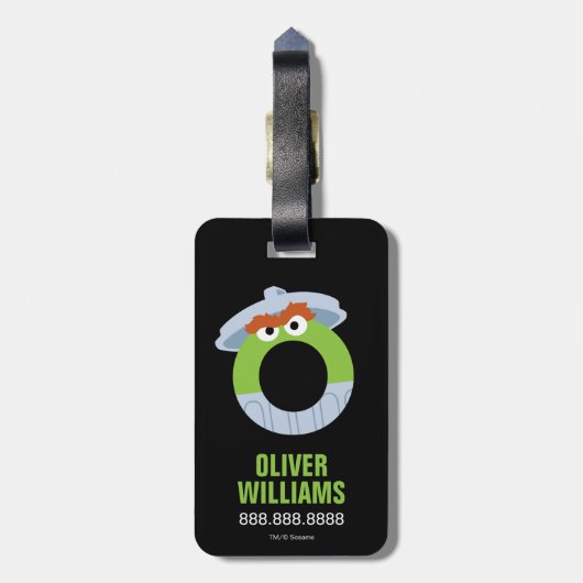 セサミストリート | Oはオスカー用 ラゲッジタグ (裏面縦)
