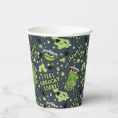 セサミストリート | Oscarフレーズ・パターン 紙コップ (裏面)