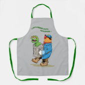 セサミストリート | Oscar & Bruno the Garbage Man エプロン (正面)
