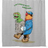 セサミストリート | Oscar & Bruno the Garbage Man シャワーカーテン (正面)