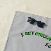 セサミストリート | Oscar & Bruno the Garbage Man ビーチタオル (インサイチュ)