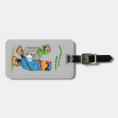 セサミストリート | Oscar & Bruno the Garbage Man ラゲッジタグ (正面横)