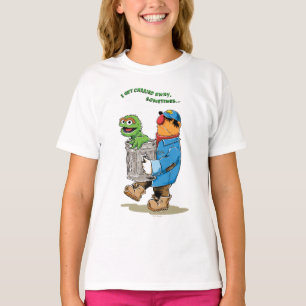 セサミストリート   Oscar & Bruno the Garbage Man Tシャツ