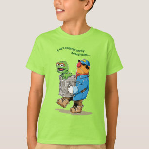 セサミストリート Oscar & Bruno the Garbage Man Tシャツ