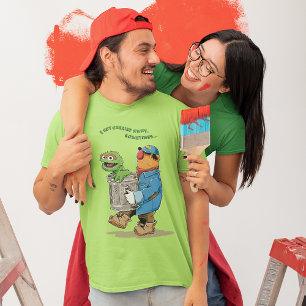 セサミストリート   Oscar & Bruno the Garbage Man Tシャツ