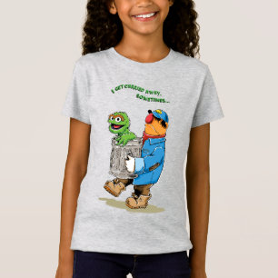 セサミストリート   Oscar & Bruno the Garbage Man Tシャツ