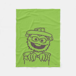 セサミストリート Oscar the Grouch フリースブランケット