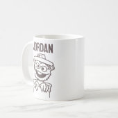 セサミストリート | Oscar the Grouch |名前の追加 コーヒーマグカップ (正面左)