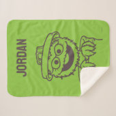 セサミストリート | Oscar the Grouch |名前の追加 シェルパブランケット (正面(横))