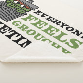 セサミストリート | Oscar the Grouch 感じ Grouchy シェルパブランケット (3/4)