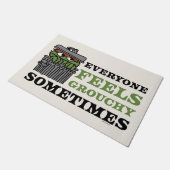 セサミストリート | Oscar the Grouch 感じ Grouchy ドアマット (アングル)