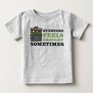 セサミストリート Oscar the Grouch 感じ Grouchy ベビーTシャツ