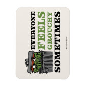 セサミストリート | Oscar the Grouch 感じ Grouchy マグネット (縦)