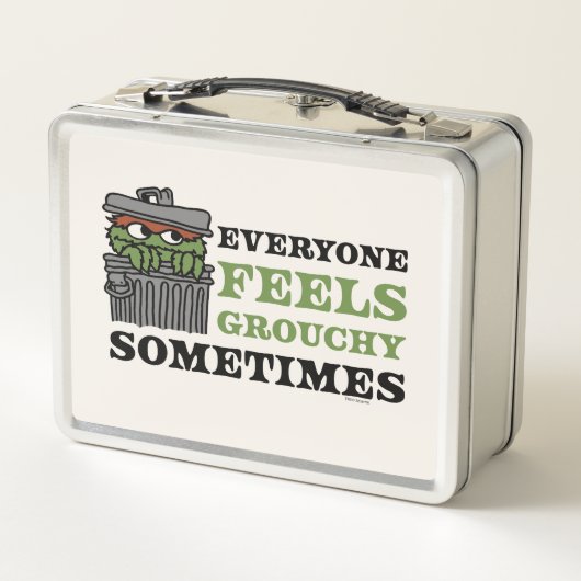 セサミストリート | Oscar the Grouch 感じ Grouchy メタルランチボックス (裏面)