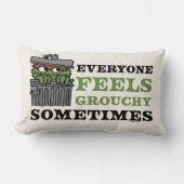 セサミストリート | Oscar the Grouch 感じ Grouchy ランバークッション (正面)