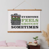 セサミストリート | Oscar the Grouch 感じ Grouchy 吊り下げ型タペストリー (寝室)