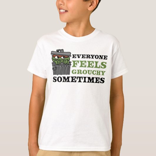 セサミストリート | Oscar the Grouch 感じ Grouchy Tシャツ (正面)