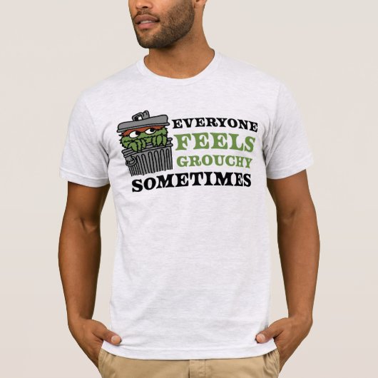 セサミストリート | Oscar the Grouch 感じ Grouchy Tシャツ (正面)