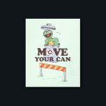 セサミストリート | Oscar the Grouch Move Your Can キャンバスプリント<br><div class="desc">Oscar the Grouchをフィーチャーしたこのおもしろいセサミストリートデザインをチェック。© 2024 Sagma Workshop. www.sesamestreet.org</div>