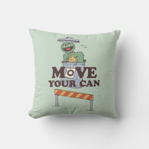 セサミストリート Oscar the Grouch Move Your Can クッション