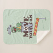 セサミストリート | Oscar the Grouch Move Your Can シェルパブランケット (正面(横))