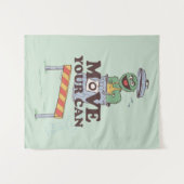 セサミストリート | Oscar the Grouch Move Your Can タペストリー (正面(横))