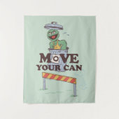 セサミストリート | Oscar the Grouch Move Your Can タペストリー (正面)