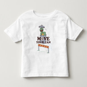 セサミストリート   Oscar the Grouch Move Your Can トドラーTシャツ
