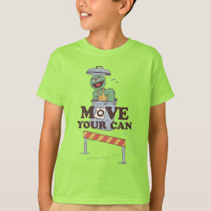 セサミストリート Oscar the Grouch Move Your Can Tシャツ
