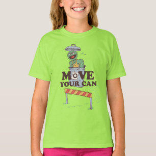セサミストリート   Oscar the Grouch Move Your Can Tシャツ