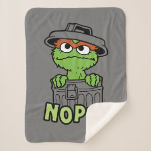 セサミストリート Oscar the Grouch Nope! シェルパブランケット