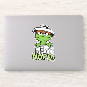 セサミストリート Oscar the Grouch Nope! シール