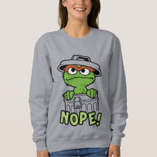セサミストリート Oscar the Grouch Nope! スウェットシャツ