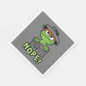 セサミストリート | Oscar the Grouch Nope! スタンダードランチョンナプキン (角)