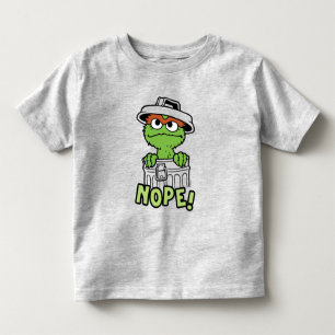 セサミストリート   Oscar the Grouch Nope! トドラーTシャツ