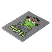 セサミストリート | Oscar the Grouch Nope! ノートブック (左側)