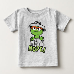 セサミストリート   Oscar the Grouch Nope! ベビーTシャツ