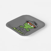 セサミストリート | Oscar the Grouch Nope! ペーパープレート (傾斜あり)