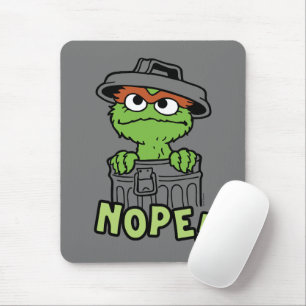 セサミストリート   Oscar the Grouch Nope! マウスパッド