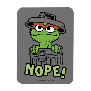 セサミストリート Oscar the Grouch Nope! マグネット