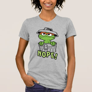 セサミストリート   Oscar the Grouch Nope! Tシャツ