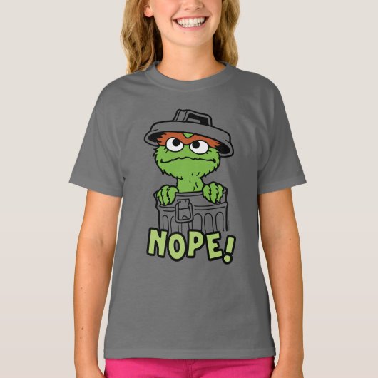 セサミストリート | Oscar the Grouch Nope! Tシャツ (正面)