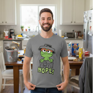 セサミストリート   Oscar the Grouch Nope! Tシャツ