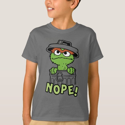 セサミストリート | Oscar the Grouch Nope! Tシャツ (正面)